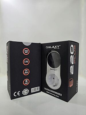 GALAKSİ E220 PLUS AKIM KORUMALI PRİZ EKRANLI - 1