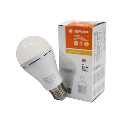 LED Classic A 60 Şarj Edilebilir 8W 2700K E27 Ampul - LEDVANCE