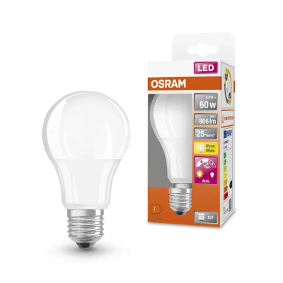 LED Scla 60MS 8.8W/827-FR E27 Hareket Sensörlü Ampul - LEDVANCE