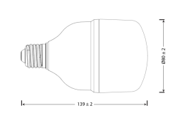 Value Clt Jumbo LED Ampul 18W 6500K E27 Torch - 2