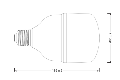 Value Clt Jumbo LED Ampul 18W 6500K E27 Torch - 2