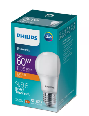 Essential LED Bulb 8W E27 2700K Ampul - 2