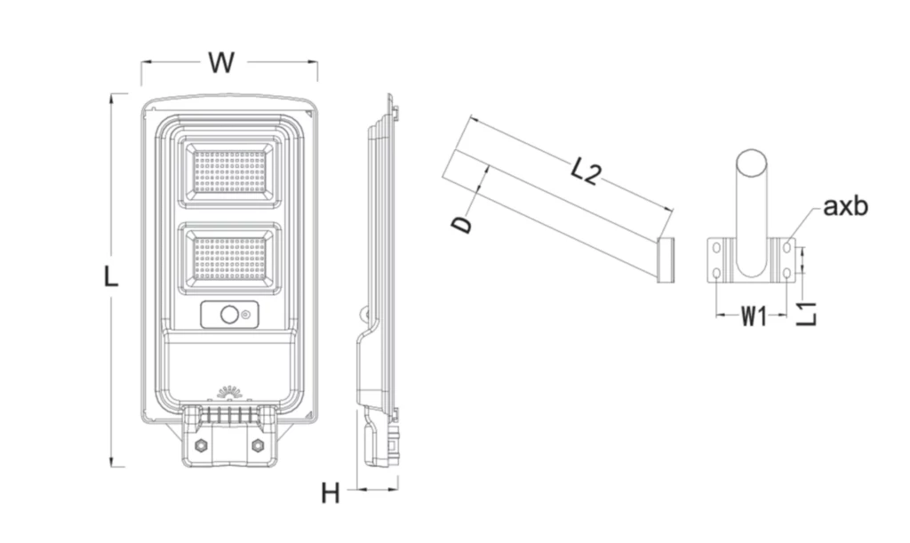 BRC010 LED10/765 7.3W-100W Solar Sokak Armatürü - 2