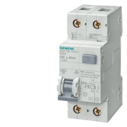 5SU13 SERİSİ KAÇAK AKIM KORUMA RÖLELİ OTOMAT C40A 4.5kA 240V 300mA MONOFAZE - 1